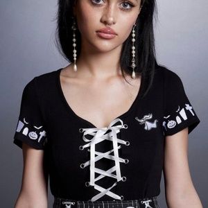 Disney NBC Zero Lace-Up Girls Top